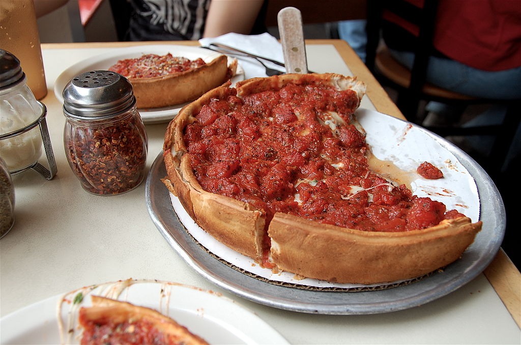 Chicago style pizza